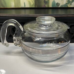 Vintage  PYREX  Flameware 6-cup Teapot